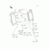 Схема вузла: Water pipe для Kawasaki KX450 KX450F