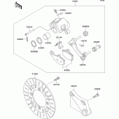 Схема узла: Задний тормоз для Kawasaki ZX600 Ninja ZX-6R