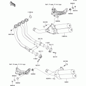 Схема вузла: Вихлопна система для Kawasaki ZR1000 Z1000