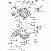 Схема узла: Картер двигателя для Kawasaki ZX1100 ZZ-R1100