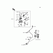 Схема узла: Передний тормозной цилиндр для Kawasaki ZR800 Z800 ABS