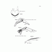 Схема вузла: Decals(green)(adf) для Kawasaki KLX140 KLX140