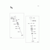 Схема вузла: Клапан(и)(1/2) для Kawasaki ZX636 Ninja ZX-6R