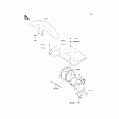 Схема вузла: Крило для Kawasaki EN500 Vulcan 500 LTD