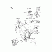 Схема вузла: Кріплення для Kawasaki KLX125 D-Tracker