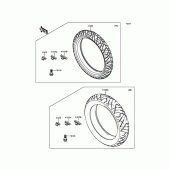 Схема узла: Шины для Kawasaki EX300 Ninja 300 ABS