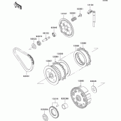 Схема вузла: Зчеплення для Kawasaki KLE500