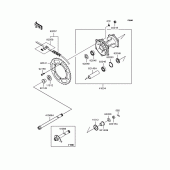 Схема вузла: Заднє колесо & Привідний ланцюг для Kawasaki KLX250 KLX250
