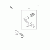 Схема вузла: Лапка гальма для Kawasaki ZR250 Balius