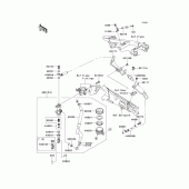 Схема узла: Задний тормозной цилиндр для Kawasaki ZX1400 Ninja ZX-14R