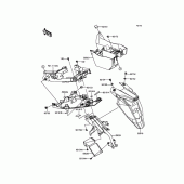 Схема вузла: Заднє крило для Kawasaki ER650 ER-6N