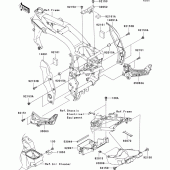 Схема вузла: Кріплення для Kawasaki ZR1000 Z1000