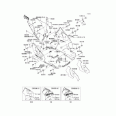 Схема вузла: Cowling lowers(1/2) для Kawasaki ZX1200 Ninja ZX-12R