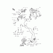 Схема вузла: Шланги гальмівні для Kawasaki EX400 Ninja 400R ABS