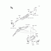 Схема вузла: Reflectors (B8f/b9f; cn) для Kawasaki KLX140 KLX140L