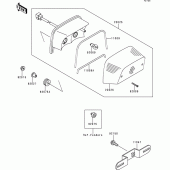 Схема вузла: Taillight(s) для Kawasaki ZR550 Zephyr
