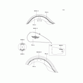 Схема вузла: Decals(ebony)(vn1500-e2/e3) для Kawasaki VN1500 Vulcan 1500 Classic