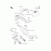 Схема узла: Информационные наклейки для Kawasaki ZX600 Ninja ZX-6R