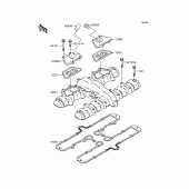 Схема вузла: Клапанна кришка Kawasaki ZR750 ZR-7S