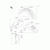 Схема узла: Крыло для Kawasaki KLX650 KLX650