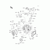 Схема узла: Головка цилиндра для Kawasaki KLX110 KLX110