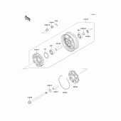 Схема вузла: Заднє колесо & Привідний ланцюг для Kawasaki ZG1000 Concours