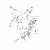 Схема вузла: Переднє крило для Kawasaki ZG1400 Concours 14
