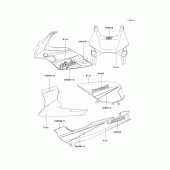 Схема вузла: Decals(blue)(d10/d11) для Kawasaki EX500 GPZ500S