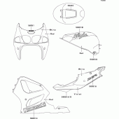Схема узла: Decals(red/violet)(zx750-p1/p2) для Kawasaki ZX750 Ninja ZX-7R