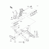 Схема вузла: Задній важіль (маятник) для Kawasaki ZR1000 Z1000