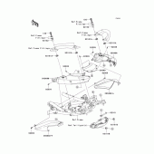 Схема вузла: Бічний обтічник (b7f/b8f) для Kawasaki KLE650 Versys 650