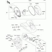 Схема вузла: Taillight(s) для Kawasaki VN1600 VN1600 Mean Streak