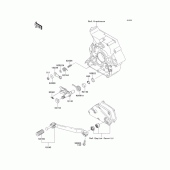 Схема вузла: Перемикач передач для Kawasaki KLX250 D-Tracker X