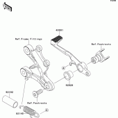 Схема вузла: Лапка гальма для Kawasaki ZX636 Ninja ZX-6R ABS