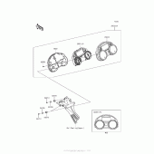 Схема вузла: Meter(S) для Kawasaki ZX1400 Ninja ZX-14R ABS SE