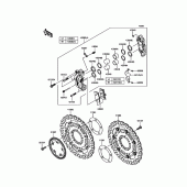Схема вузла: Переднє гальмо для Kawasaki KLZ1000 Versys 1000 LT