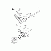 Схема узла: Масляный насос для Kawasaki VN900 Vulcan 900 Classic LT