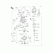 Схема вузла: Карбюратор(1/2) для Kawasaki KX250/ KX252 KX250
