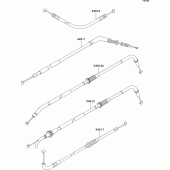 Схема вузла: Троси для Kawasaki ZR750 Z750