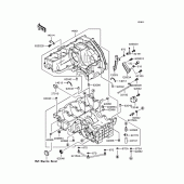 Схема вузла: Картер двигуна для Kawasaki ZX750 Ninja ZX-7R