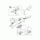 Схема вузла: Кермо для Kawasaki ER250 Z250 ABS