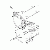 Схема узла: Крепление двигателя для Kawasaki ZX1100 GPZ1100