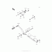 Схема вузла: Перемикач передач для Kawasaki VN900 Vulcan 900 Custom