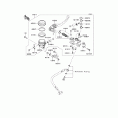 Схема вузла: Передній гальмівний циліндр для Kawasaki ZX636 Ninja ZX-6R ABS