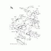 Схема узла: Облицовочные элементы для Kawasaki EX650 Ninja 650
