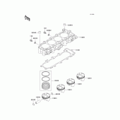 Схема вузла: Циліндр & Поршень для Kawasaki ZX636 Ninja ZX-6R