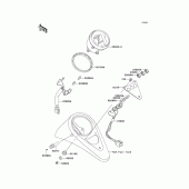 Схема вузла: Вимірювальний прилад Kawasaki EN500 Vulcan 500 LTD