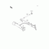 Схема вузла: Задній важіль (Маятник) для Kawasaki VN1500 Vulcan 1500 Drifter