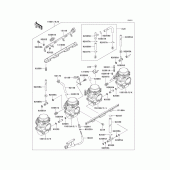 Схема узла: Карбюратор(1/2) для Kawasaki ZR550 Zephyr