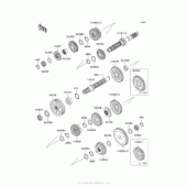 Схема узла: Трансмиссия для Kawasaki VN1700 Vulcan 1700 Voyager